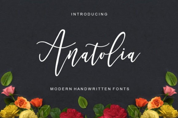 Anatolia Script Font for Editorial Design