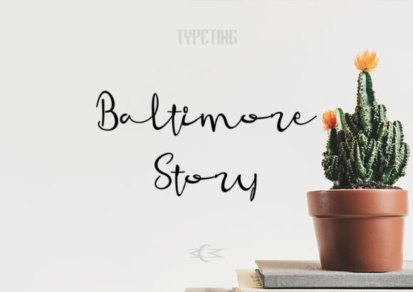 Baltimore Story Font for Elegant Branding