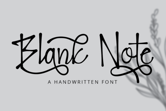 Blank Note Font for High-Impact Campaign Design