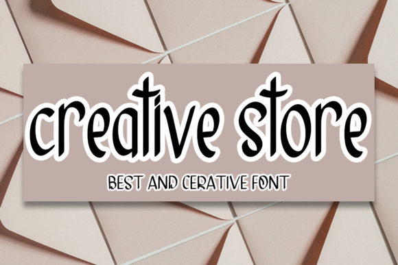 Creative Store Font for Authentic Branding