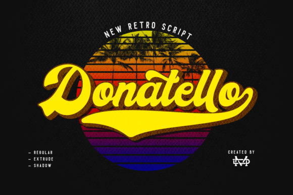 Donatello: A Vintage Script Typeface for Branding