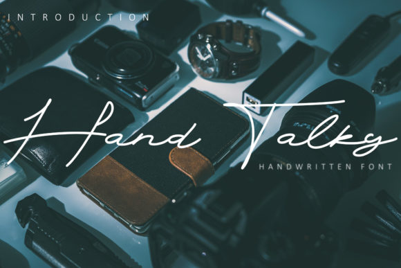 Hand Talky Font for Elegant Editorial Design