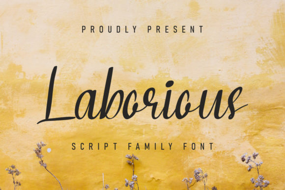 Laborious Font: Elegant Script for Editorial Design