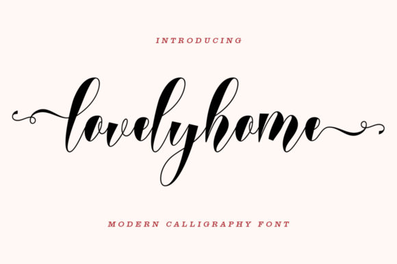 Lovelyhome Font for Editorial Design