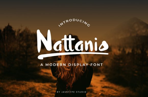 Nattanio Font for Bold Campaign Headlines