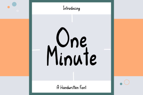 One Minute: A Friendly Handwritten Font for Web Design
