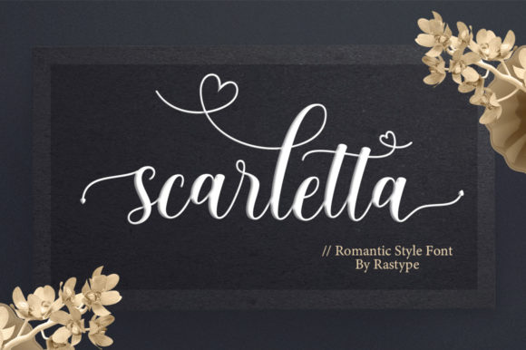 Scarletta: A Romantic Script Font for Editorial Design