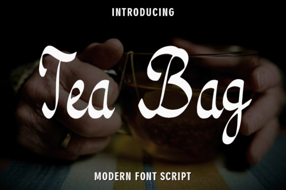 Tea Bag Font: An Elegant Script for Editorial Design