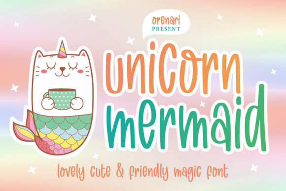 Unicorn Mermaid Font for Sweet Branding